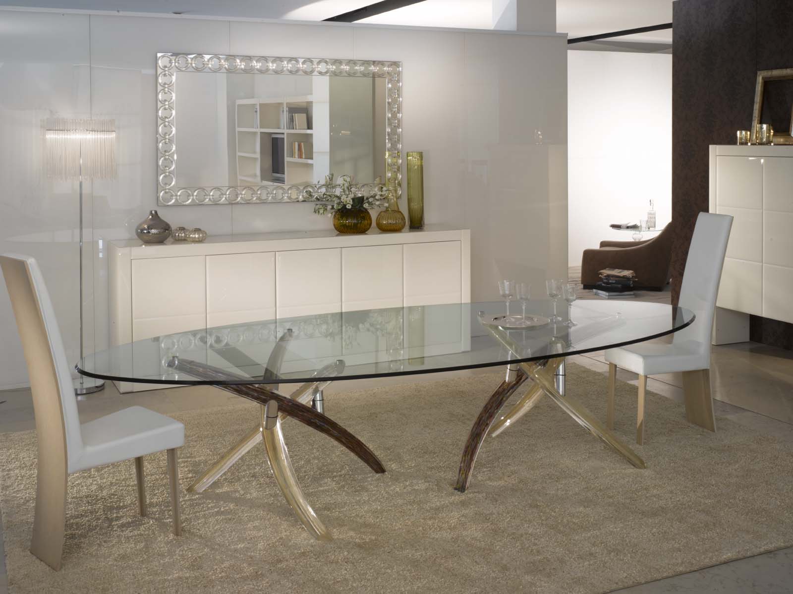 Table -Transparente-FILI-ovale-madelia-deco- luxe- paris